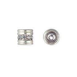 AussieSuperStore Jewellery Making Supplies JF Spacer Barrel with Diamante JF Spacer Barrel with Diamante | Jewellery Making Accessories 9323823135270 JF931